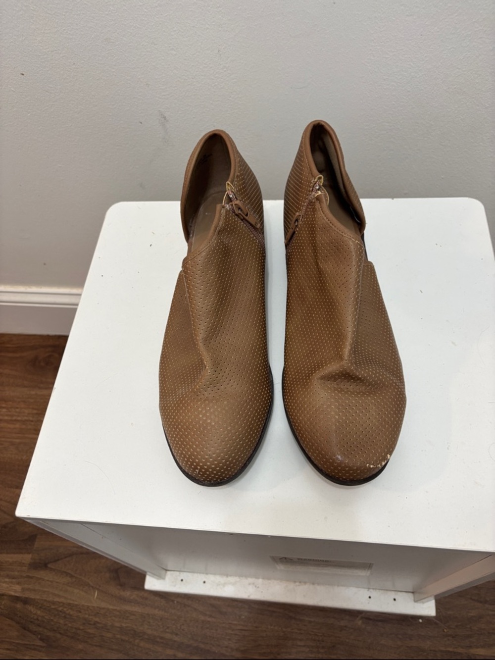 Brown Women's Ankle Booties - Classic Slip-On Style